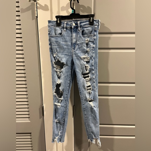 Bundle Two American Eagle Super High Rise Jegging Jeans - Picture 3 of 13